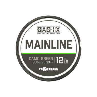 Леска Basix Main Line 0,35мм 500м 12lb Camo green