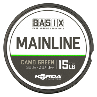 Леска Basix Main Line 0,4мм 500м 15lb Camo green