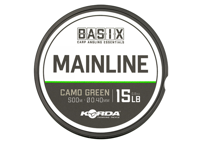 Леска Basix Main Line 0,4мм 500м 15lb Camo green