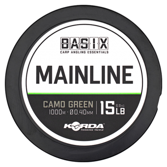 Леска Basix Main Line 0,4мм 1000м 15lb Camo green
