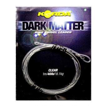 Монтаж готовый Dark Matter Leader №8 Ring Swivel Clear 40lb 1м