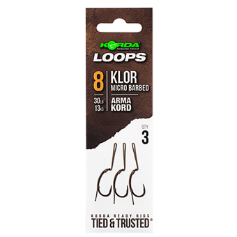 Поводок готовый Loop Rigs Kor №8 30lb с крючком и волосом