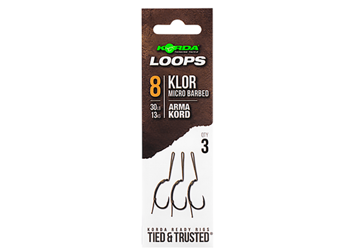 Поводок готовый Loop Rigs Kor №8 30lb с крючком и волосом