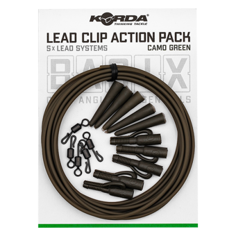 Набор для монтажа Basix Lead Clip Action Pack Camo green