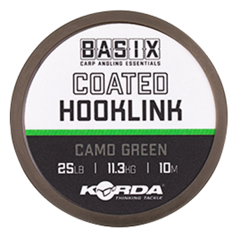 Поводковый материал Basix Braided Hooklink 18lb 10м Camo green