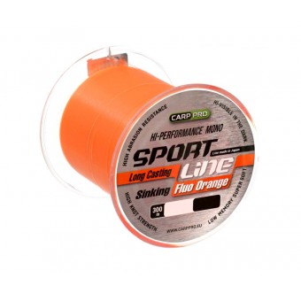Леска Sport Line Fluo Orange 300м 0,286мм
