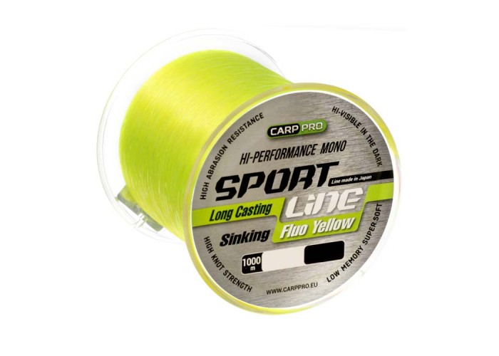 Леска Sport Line Fluo Yellow 1000м 0,185мм