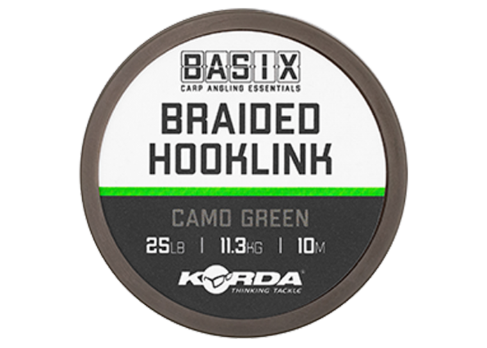 Поводковый материал Basix Braided Hooklink 25lb 10м Camo green