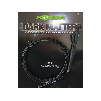 Монтаж готовый Dark Matter Leader Hybrid Lead Clip Silt Brown 40lb 1м