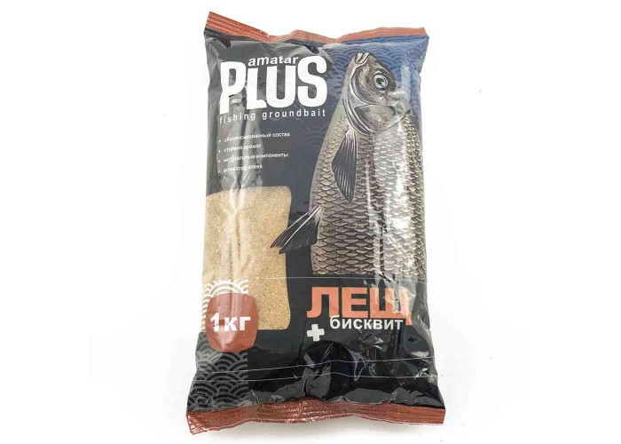 Прикормка Amatar PLUS 1кг (в упак. 10 шт.) Лещ-Бисквит