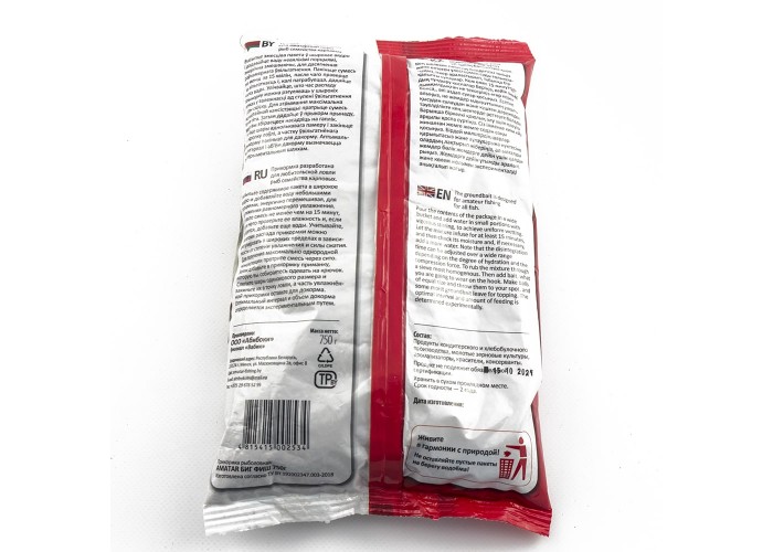 Прикормка Amatar 750г (в упак. 10 шт.) Биг-Фиш