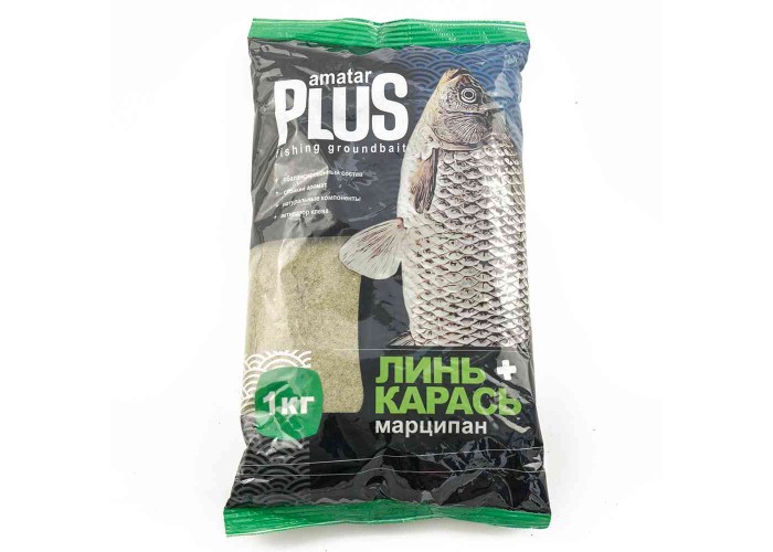 Прикормка Amatar PLUS 1кг (в упак. 10 шт.) Линь-карась-марципан