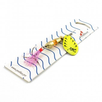 Блесна вращающаяся Profilux Таймень М 12гр цв. 213 желтый (5 шт в упак.)