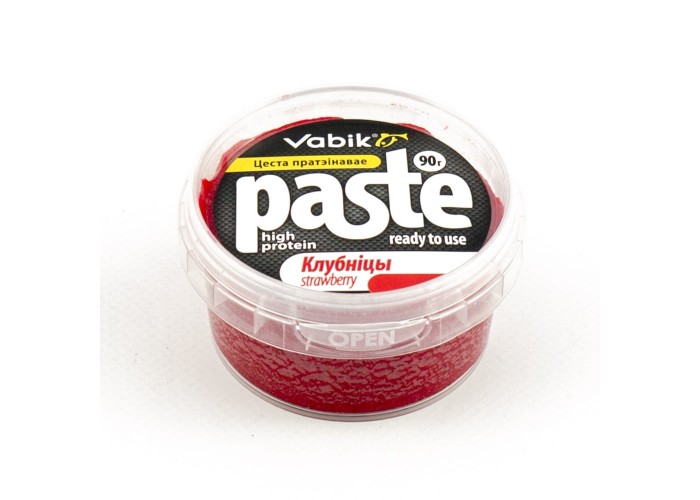 Тесто протеиновое Vabik Paste Клубника 90 г (5шт в упак)