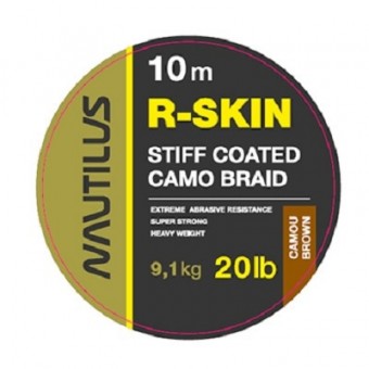 Поводковый материал Nautilus R-Skin 20lb 10м Camou Brown