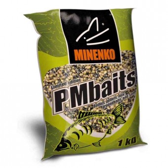 Зерновая смесь MINENKO PMbaits 1кг Hemp-Wheat natural (конопля, пшеница)