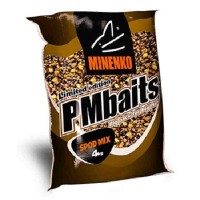 Зерновая смесь MINENKO PMbaits Big Pack 4кг Spod Mix Strawberry