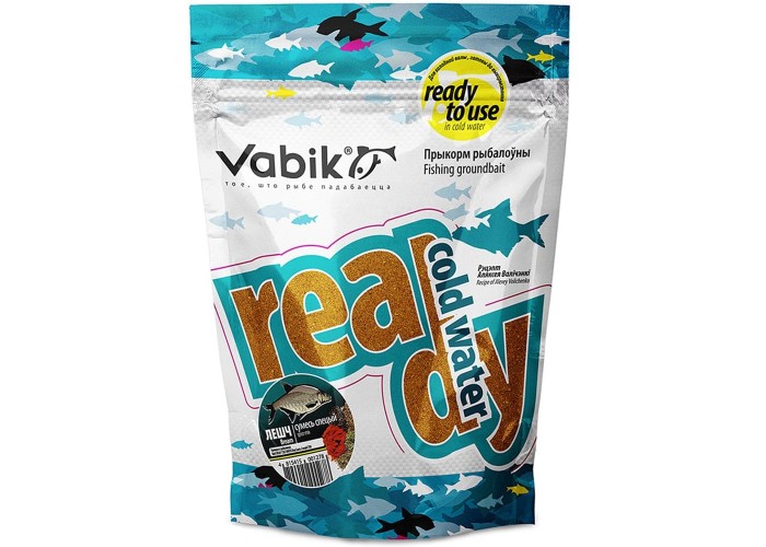 Прикормка увлаженная Vabik Ready cold Water Лещ Смесь специй (уп. 10 штук) 750гр