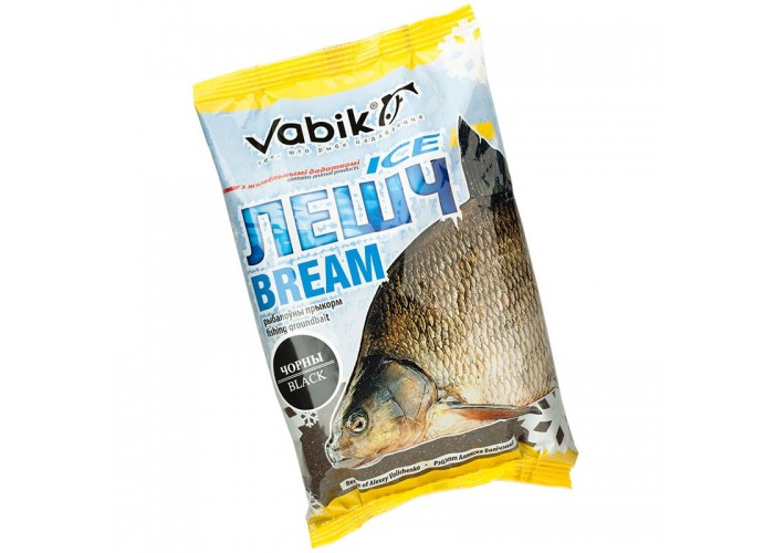 Прикормка Vabik Ice Лещ черная 750 гр (уп. 10 штук)