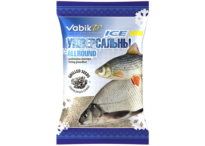 Прикормка Vabik Ice Универсальная Жаренные Семечки 750 гр (уп. 10 штук)