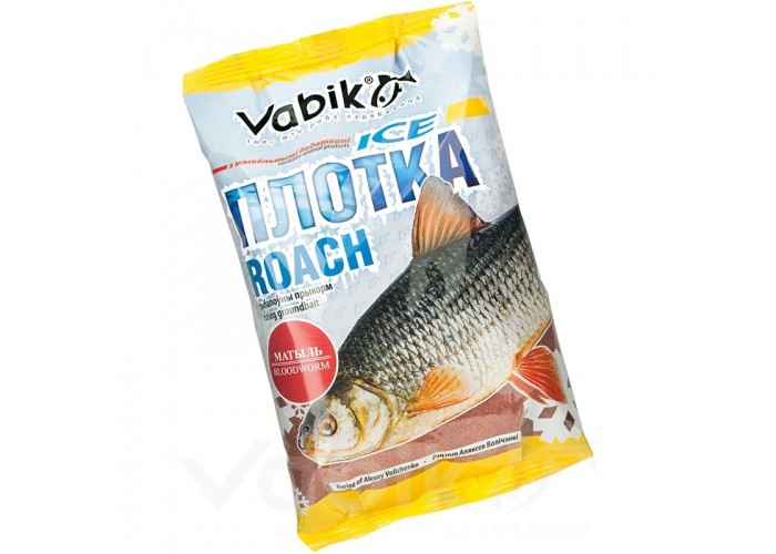 Прикормка Vabik Ice Плотва мотыль 750 гр (уп. 10 штук)