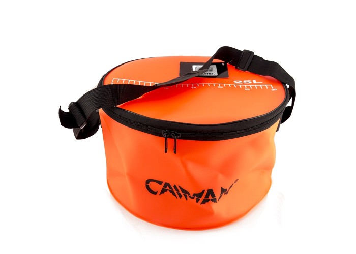 Ведро складное круглое Caiman EVA 25 л Ф35 см с линейкой