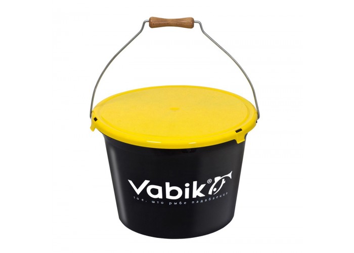 Ведро для прикормки Vabik PRO Black 13л без крышки