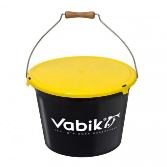 Ведро для прикормки Vabik PRO Black 18л без крышки