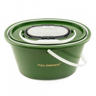 Ведро-кан для живца овальное с клапаном Palomino PL6081 большое