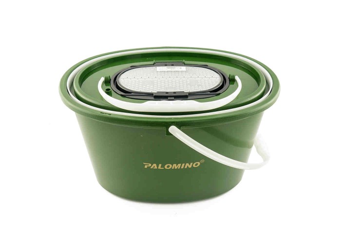 Ведро-кан для живца овальное с клапаном Palomino PL6081 большое