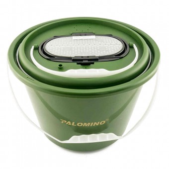 Ведро-кан для живца с клапаном круглое Palomino PL6075
