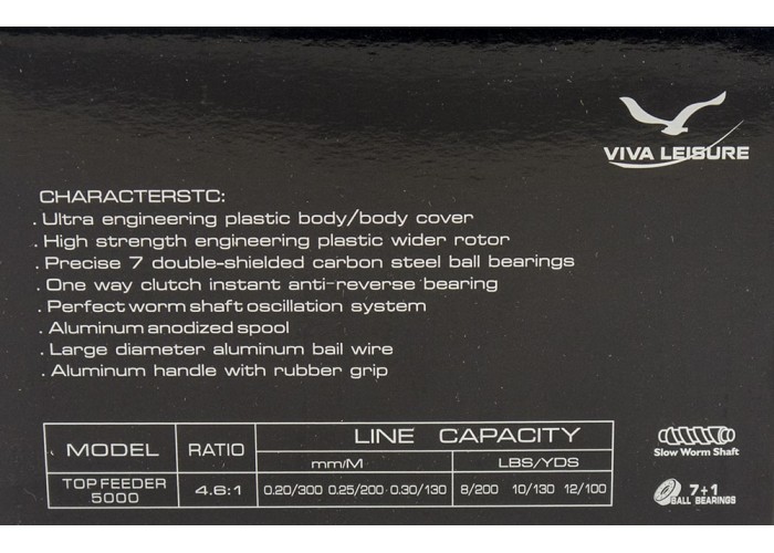 Катушка Viva Top Feeder 5000 (7+1ВВ)